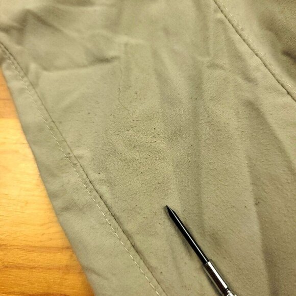 Columbia Womens 10 Silver‎ Ridge Cream Omni-Shade Capri Pants / Long Shorts - Picture 7 of 13